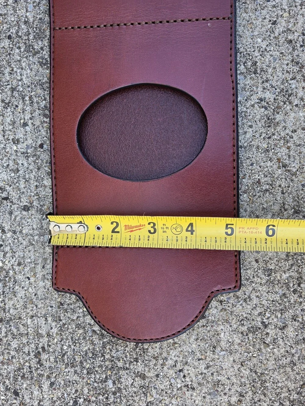Vintage Genuine Leather Hanging Photo Strap Picture Frame